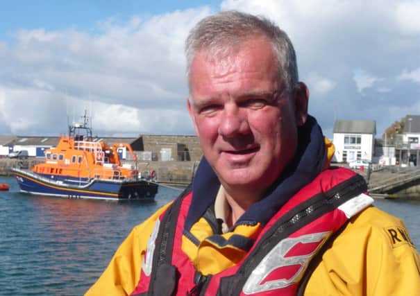 Coxswain of the Portrush lifeboat, Des Austin, has joined the campaign to muster more blood donors for the event. INCR37-126(S)