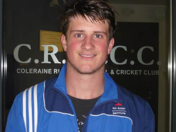 Coleraine Rugby Club's new South African player Bokkie Carstens.