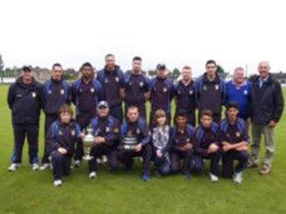 Coleraine CC with the Faughan Valley Cup.