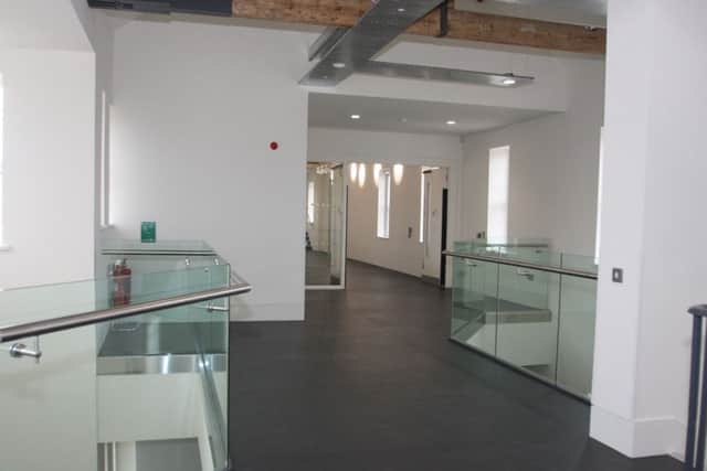 One of the spaces in building 80 of Ebrington. (DER3713JB030)