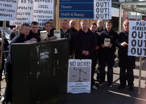 A protst recently took place outside Duynmurry Tesco