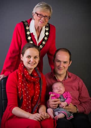 Ballymena's Royal baby Joy Fenton's first official photograph.