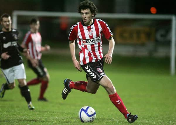 Derry City's Barry McNamee has a spring in his step this week at training.