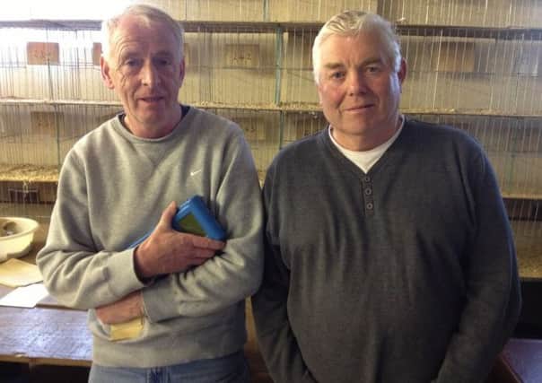 Jeff Surgenor (left) was first Kells & Dist. He is pictured with chairman of the club Brian Swann.