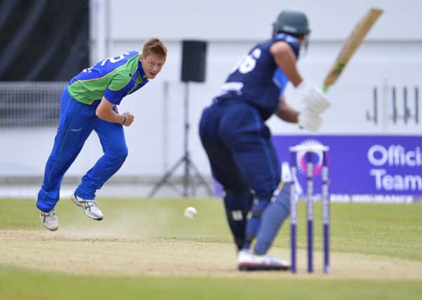 Bready bowler Craig Young had an impressive Ireland debut last week, against Scotland.