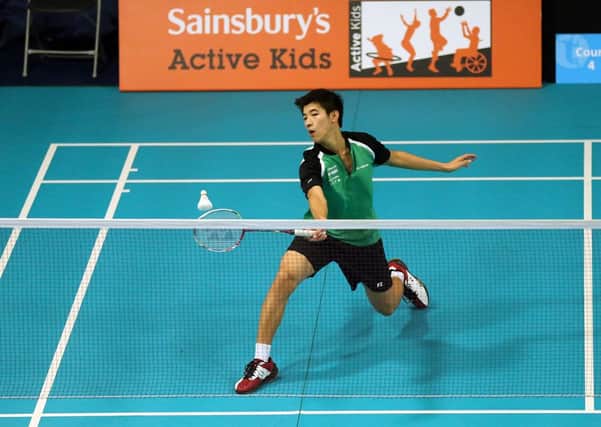 Ulster's Norman Lau in action during day two of the Sainsbury's 2013 School Games at the English Institute of Sport, Sheffield. Pic by Chris Radburn/PA Wire