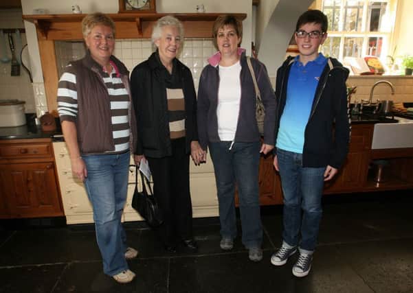 Coleen Harbinson, Elizabeth Mairs, Rosemary Loughridge and Jonny Loughridge at the Gracehill open day. INBT38-234AC