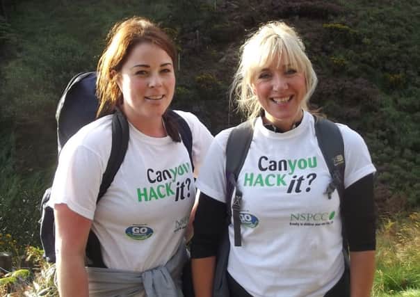 Anthea Phillips and Kathy Brady from Lisburn donned their hiking boots to conquer this years HACK challenge on Saturday 14 September, in aid of the NSPCC.