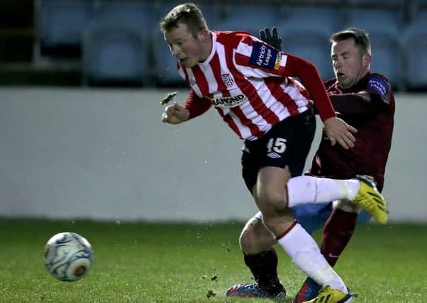 Derry City's Michael Rafter grabbed their second goal against Bray Wanderers.
