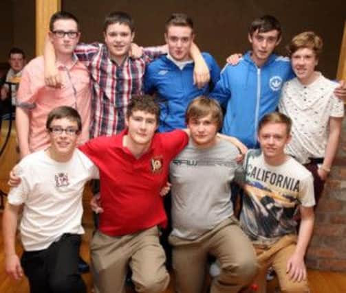 BAND BOYS. Members from Balnamore Young Boys, who took part in the  Toon's Got Talent on Saturday njght.INBM39-13 057SC.