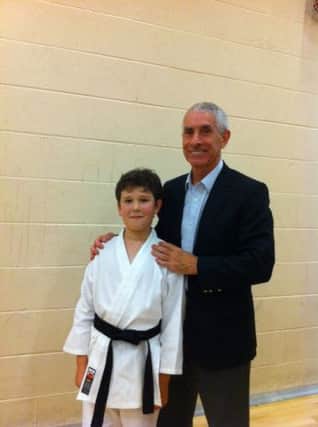 Aron Lestas, an 11 year old P.7 student from The Irish Society P.S who travelled to Barnsley on Saturday to take part in the Karate Union of Great Britain (KUGB) national gradings for brown and black belts. INCR39-13