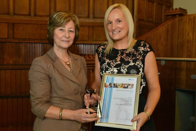 Louise Pettigrew, Social Worker with Northern Health and Social Care Trust who won the Newly Qualified Social Worker Award. INBM40-13