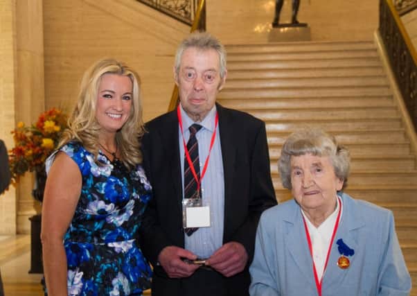 Ulster Unionist MLA Jo-Anne Dobson with Northern Ireland Kidney Research founders Walter Kerr and Grace McCullough supporting the move to a new Opt-Out system of organ donation.