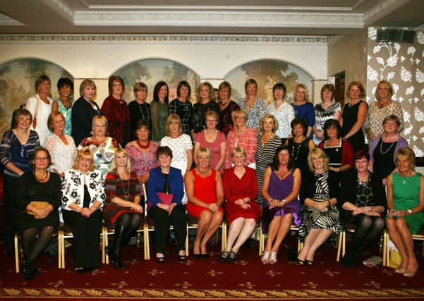 The Cambridge House Girls Grammar School class of 1977 pictured at their recent reunion dinner in the Tullyglass House Hotel. INBT40-227AC