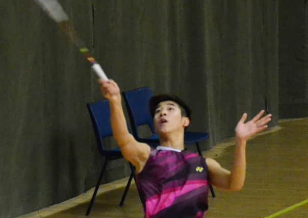 Norman Lau on his way to two titles at Ulster Under 17 Championships.