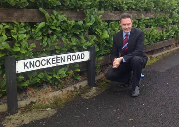 Paul Frew MLA welcomes a commitment from Roads Service to resurface footpatys at Knockeen Road.