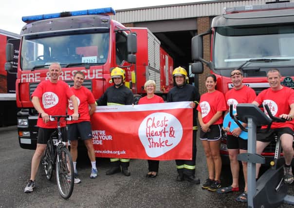 Firefighters will be gathering at the Leisureplex this weekend where they will hold a fitness challenge.