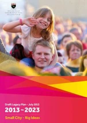 One of the suggestions in the Draft Legacy Plan is that the city bid to be European Capital of Culture in 2023 - ten years after its year as UK City of Culture.