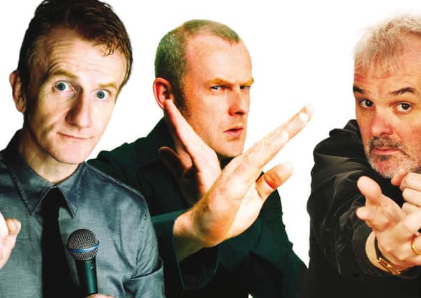 The boys from the Blame Game are teaming up to bring their quick fire wit to a stand up tour of 13 venues across Northern Ireland, including the Iveagh Cinema in Banbridge on November 29.