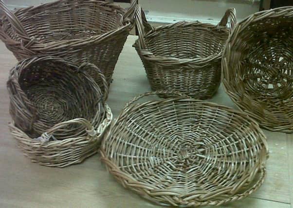 Baskets from the Class of 2013 at Faughan Valley Landscape Partnership Scheme.