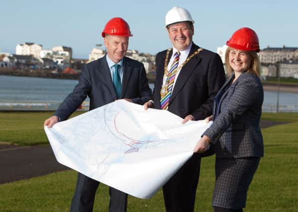 Coleraine Borough Council commences over £1m upgrade of West Bay Promenade Portrush, with work scheduled for completion by Easter 2014. INCR43-129(S)