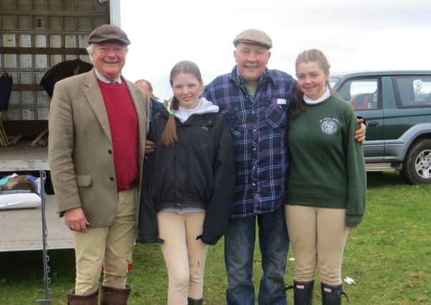 Tommy Caves, Andy Hamilton & pairs winners Orla O'Kane & Jamie Lee Mark pictured at the recent Hunter trials.