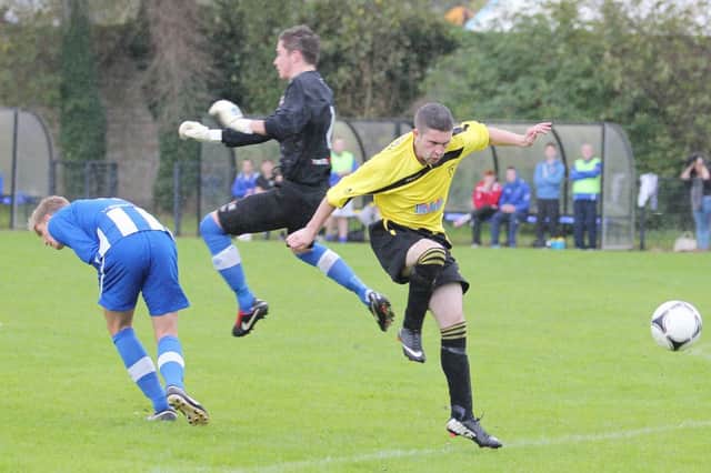 Action from Coleraine Reserves Craig Memorial Cup semi final win over Desertmartin.