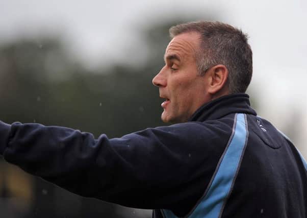 Ballymena United manager Glenn Ferguson during Saturday's match at Stangmore Park. Picture: Press Eye.