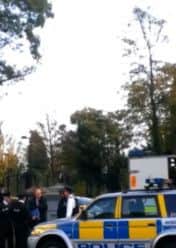 The scene at the PPS office on Monday morning.