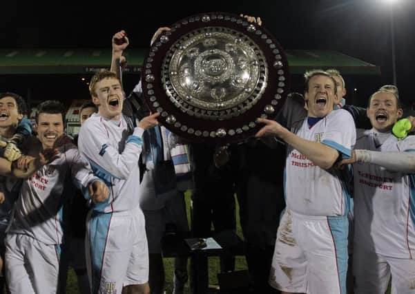 Ballymena United continue their defence of the County Antrim Shield against Crusaders on Wednesday night. Picture: Press Eye.