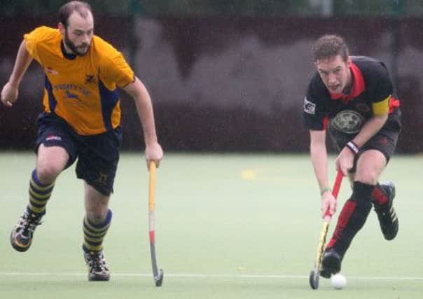 Action from Saturday's game between South Antrim and Bangor, at Laurelhill Sports Zone. US1344-525cd