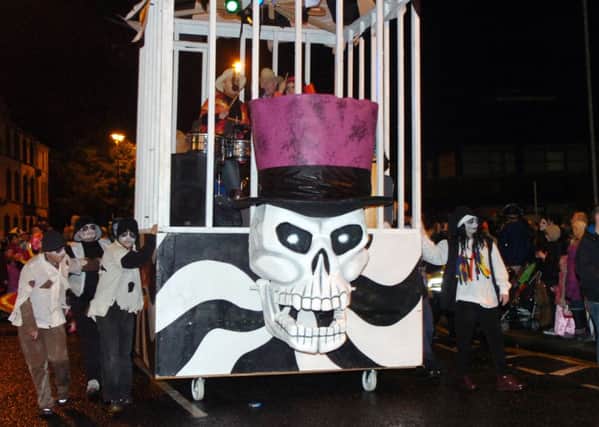 One of the fantastic Halloween floats delighting crowds in Londonderry (DER4413PG053)