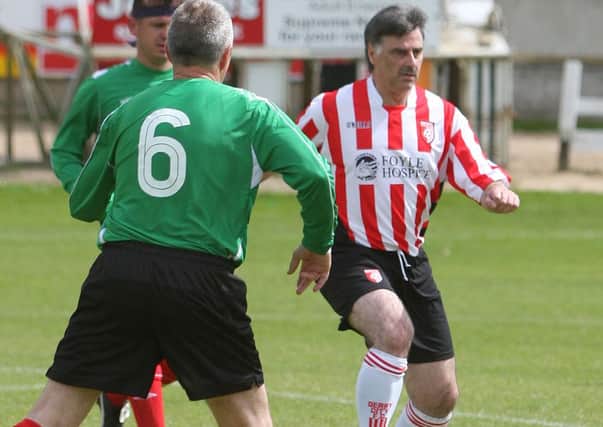 Felix Healy was one of the ex-Derry City legends who played in last weeks friendly.