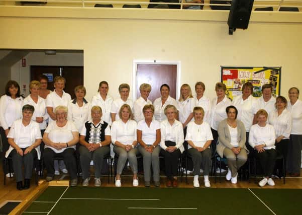 Members of the Mid-Antrim Zone bowls team who played Mid-Ulster on Saturday. INBT45-265AC