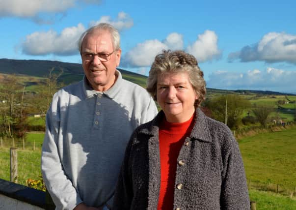 John and Carole Donnelly who were left without a telephone line for two weeks. Pic by Sandra Vaisnoraite.