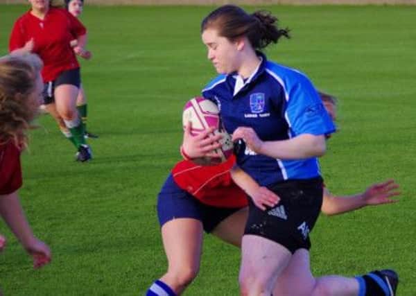 Ballymoney Under-17 girls' rugby team.