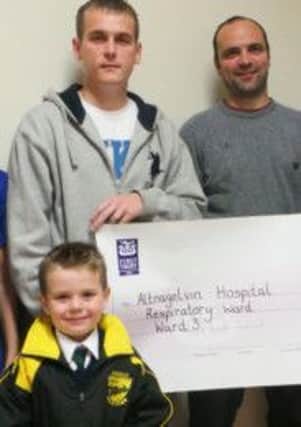 The Kirk family who raised £630 for Ward 3.