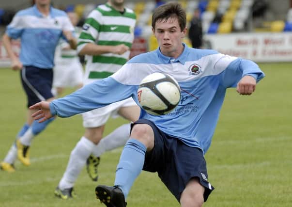 Michael McCrudden made no mistake with Institutes late penalty, at Knockbreda, on Saturday.