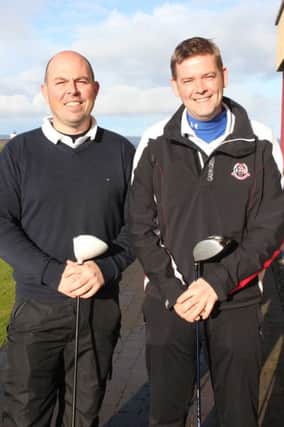 Keith Walls and Stephen Garrett, at Portstewart Golf Club.