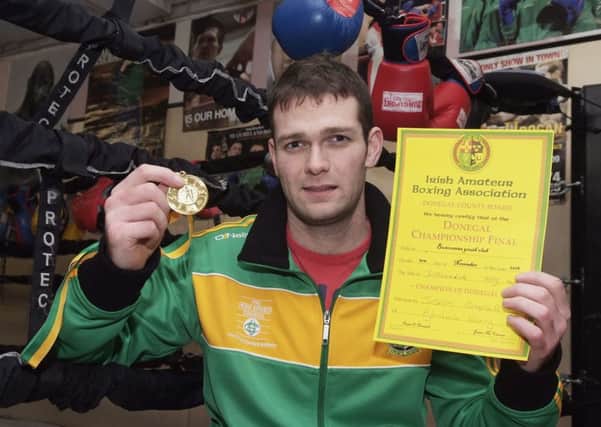 Joe Campbell pictured with his medal and certificate from the Donegal Boxing Championships. INLS4613-141KM