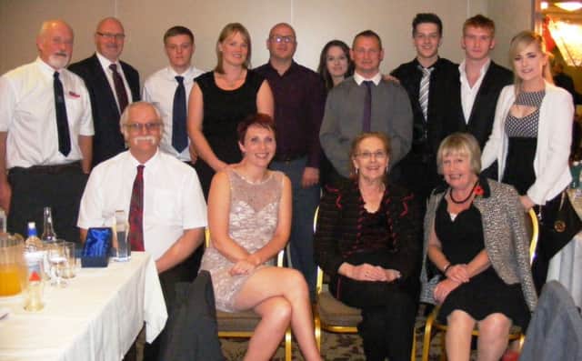 Coleraine Judo Club attendees at this years Sports Awards ceremony with Sports Administrator winner Peter Cuckoo (front left) and highly commended Coach of the year Philip Duncan (back row fourth from right)