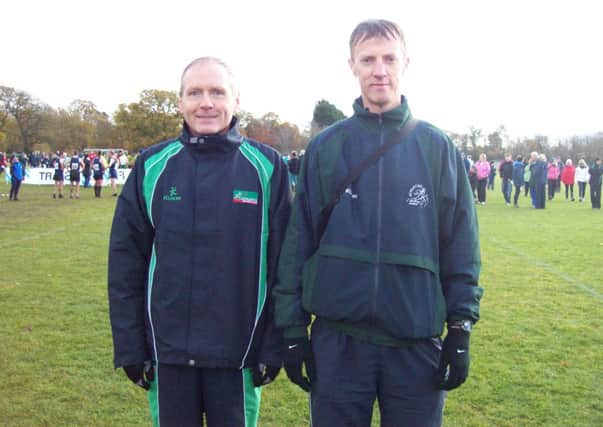 Pictured with coach Gregory Walsh is James Wallace who won bronze with the Northern Ireland team in Cardiff.