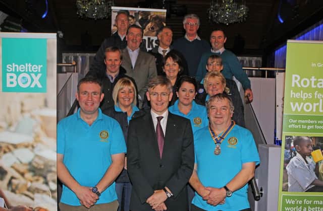 Members of the Rotary club of Ballycastle open night in the Central wine bar