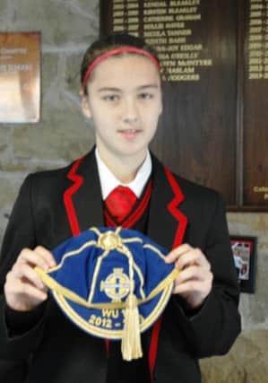 Chloe McCarron a year 12 pupil of Coleraine College who gained a Northern Ireland Under 17 International cap. INCR48-131