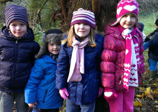 Pupils from Hezlett and Ballyhackett Primary School who took part in a forest forage last week. INCR48-134NF