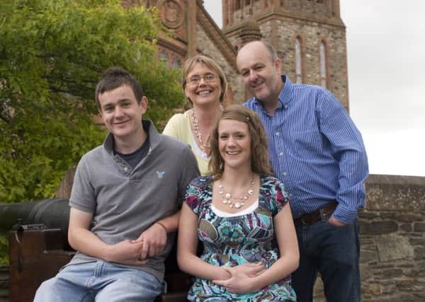 Earl Storey, with wife Pat and son Luke and daughter Carolyn. Photo: Philip Gardiner