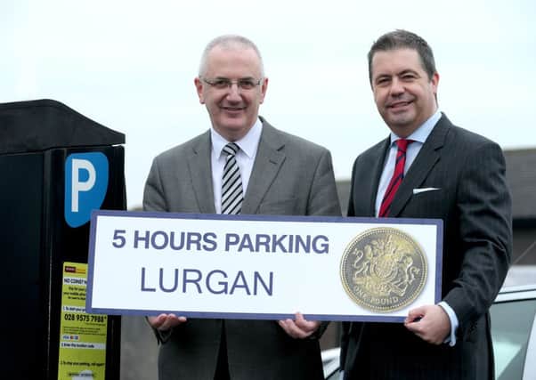 Danny Kennedy announced this week that five hours of parking at Castle Lane car park in Lurgan will cost £1 over Christmas