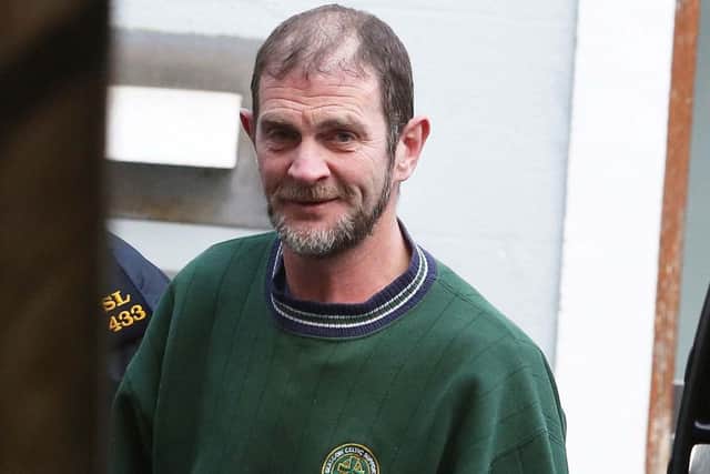 Malachy Doran, Lurgan, Co. Armagh, arriving at Sligo District Court, Sligo, yesterday in connection with a seizure of Methylone, with an estimated street value of Û115,000.
Photo: James Connolly / PicSell8
28NOV13