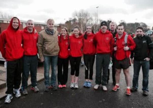 Some of the Larne AC runners at the Seeley Cup. INLT 49-912-CON
