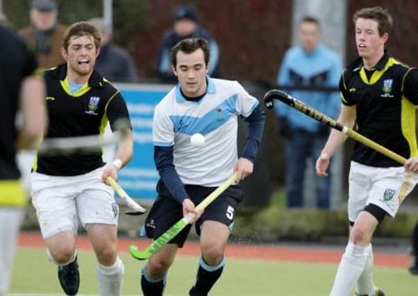Lisnagarvey's Richard Arneill in action during Saturday's match against UCD, at Comber Road. US1349-526cd